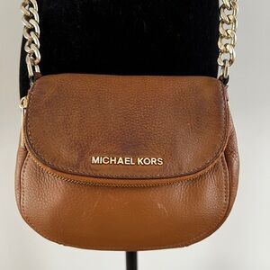Michael Kors Brown Leather Crossbody Bag